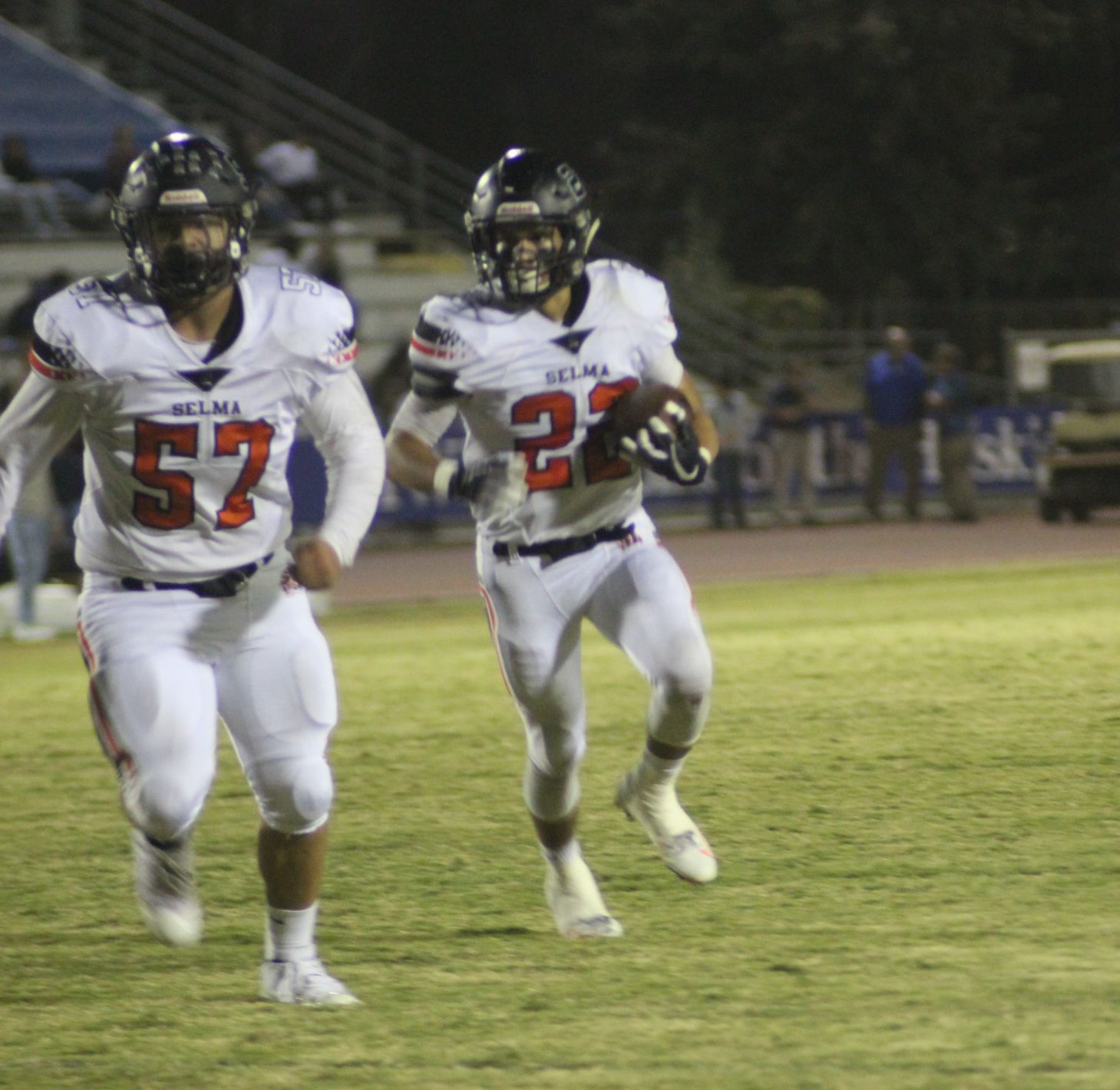 Bears demolish Huskies 49-0, start CSl at 1-0